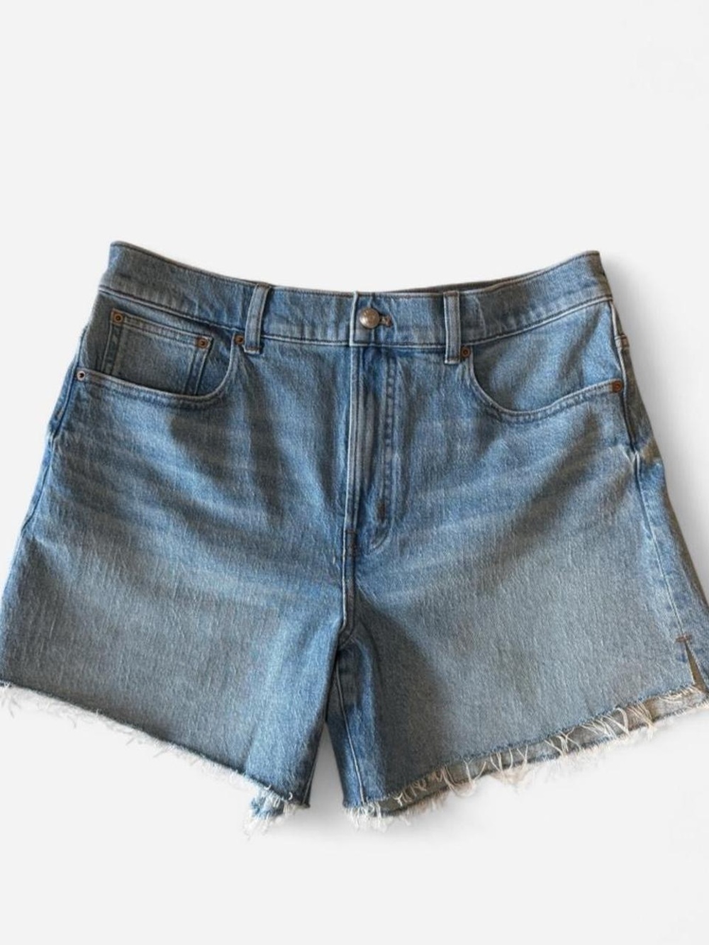 Madewell The Perfect Mid-Length Jean Short - High-Rise Denim